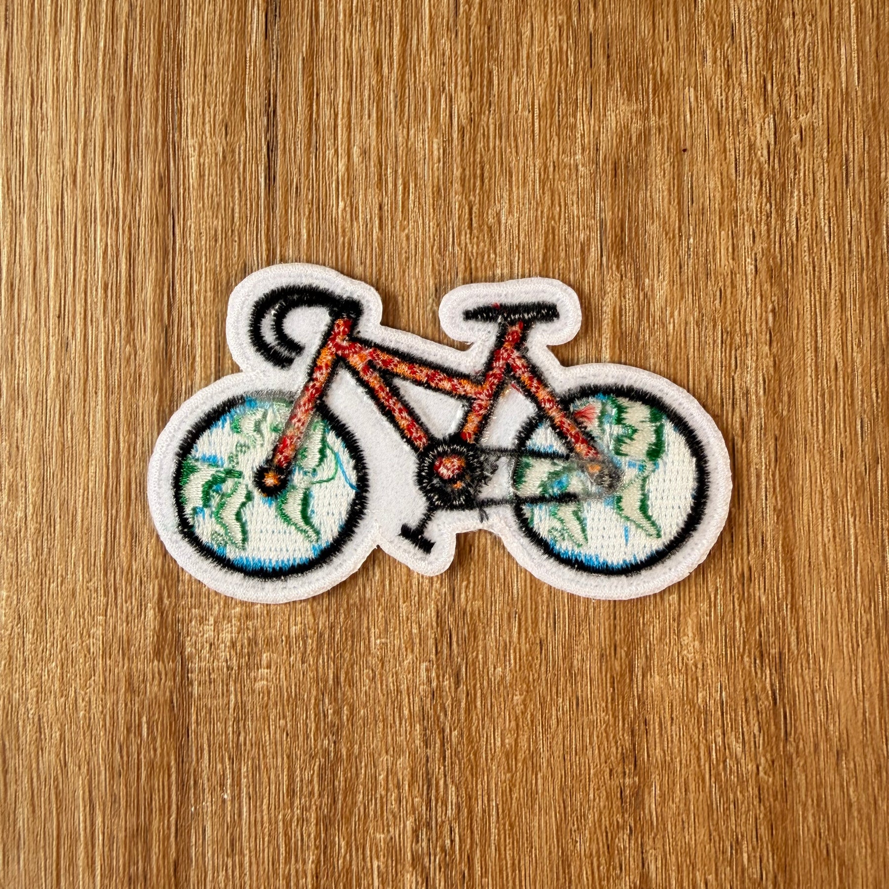 World Bike Embroidered Patch