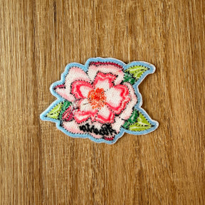 Alberta Wild Rose Embroidered Patch