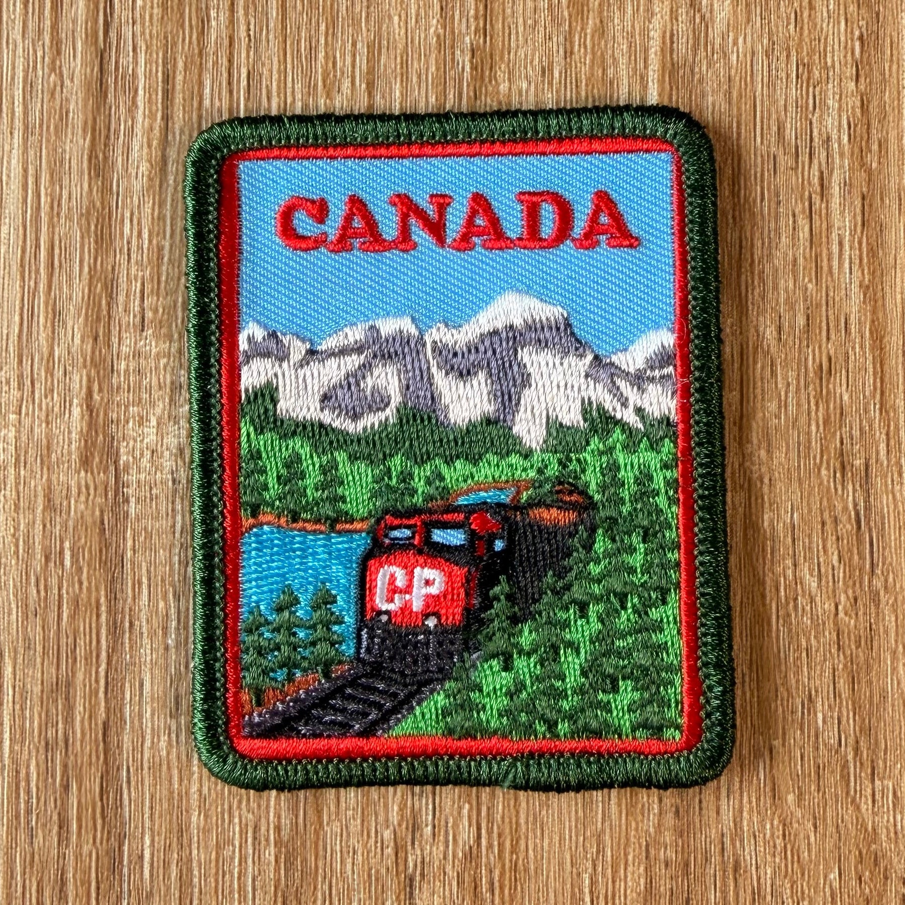 Canada Train Embroidered Patch