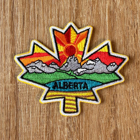 Alberta Maple Leaf Embroidered Patch