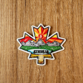 Alberta Maple Leaf Embroidered Patch