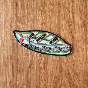 Canoe Embroidered Patch: Dream, Discover, Explore