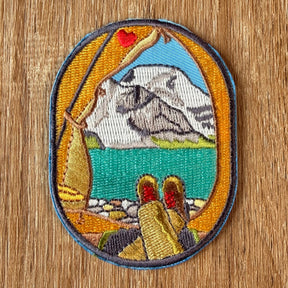 Love Camping Patch: Berg Lake Embroidered Patch