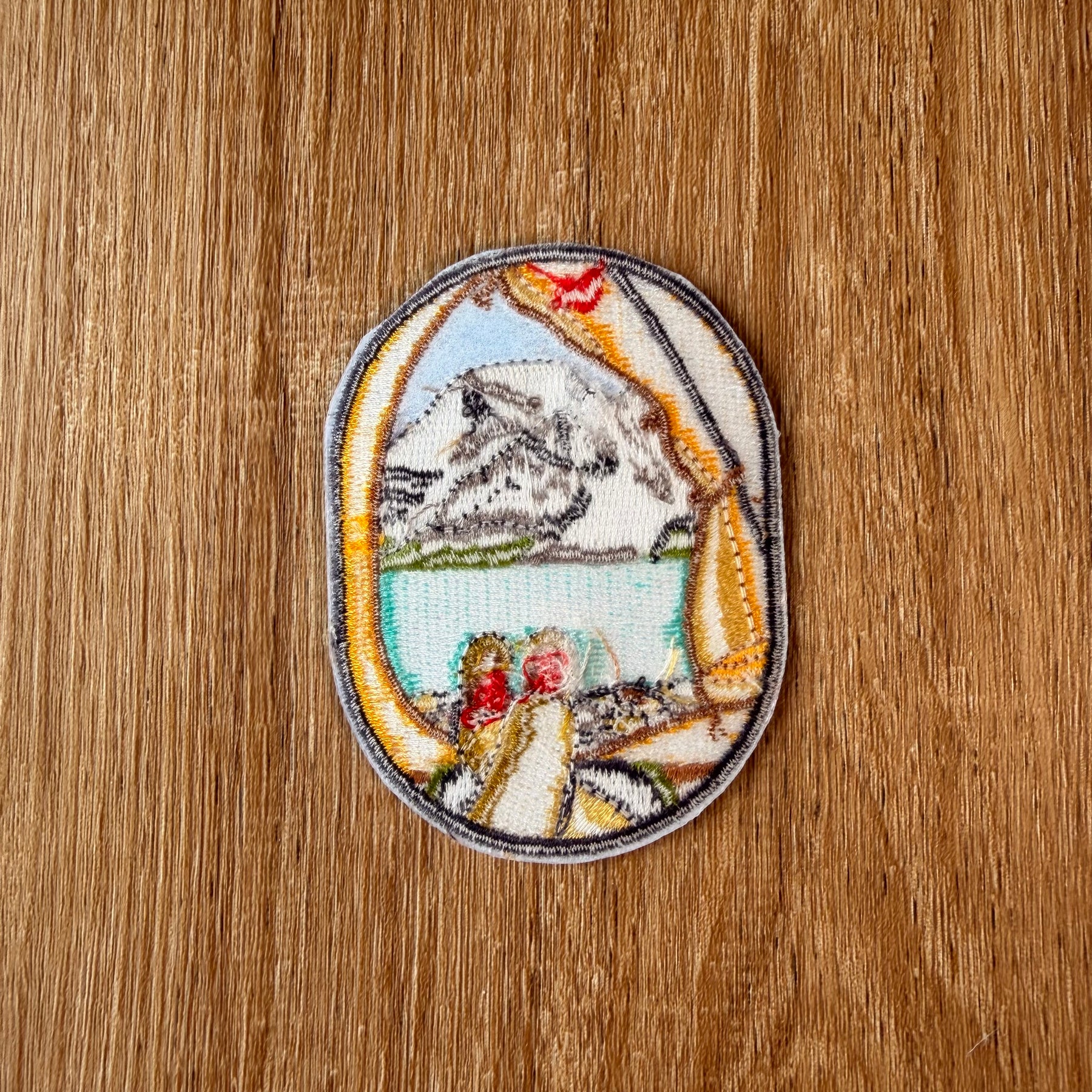 Love Camping Patch: Berg Lake Embroidered Patch