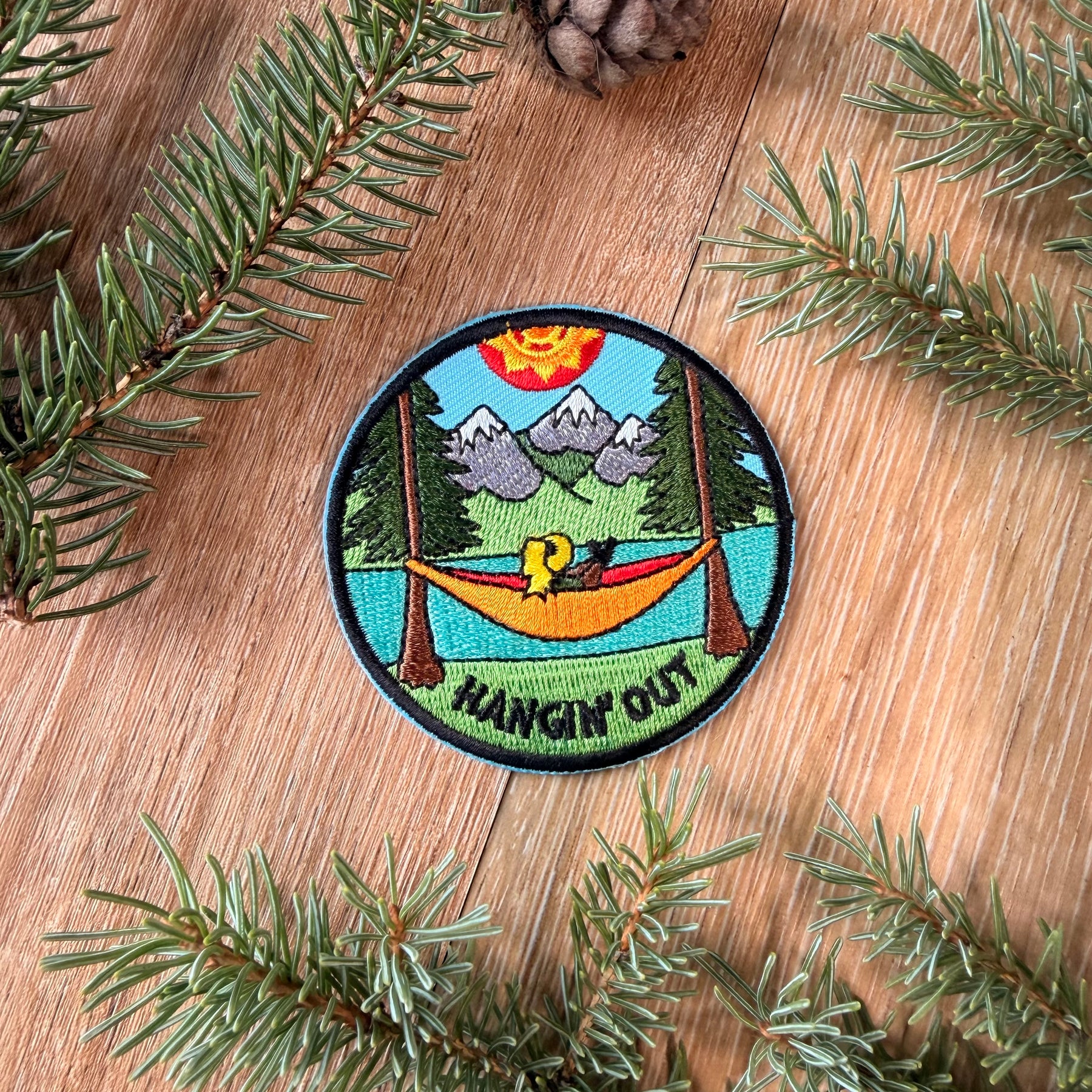 Hangin' Out Embroidered Patch