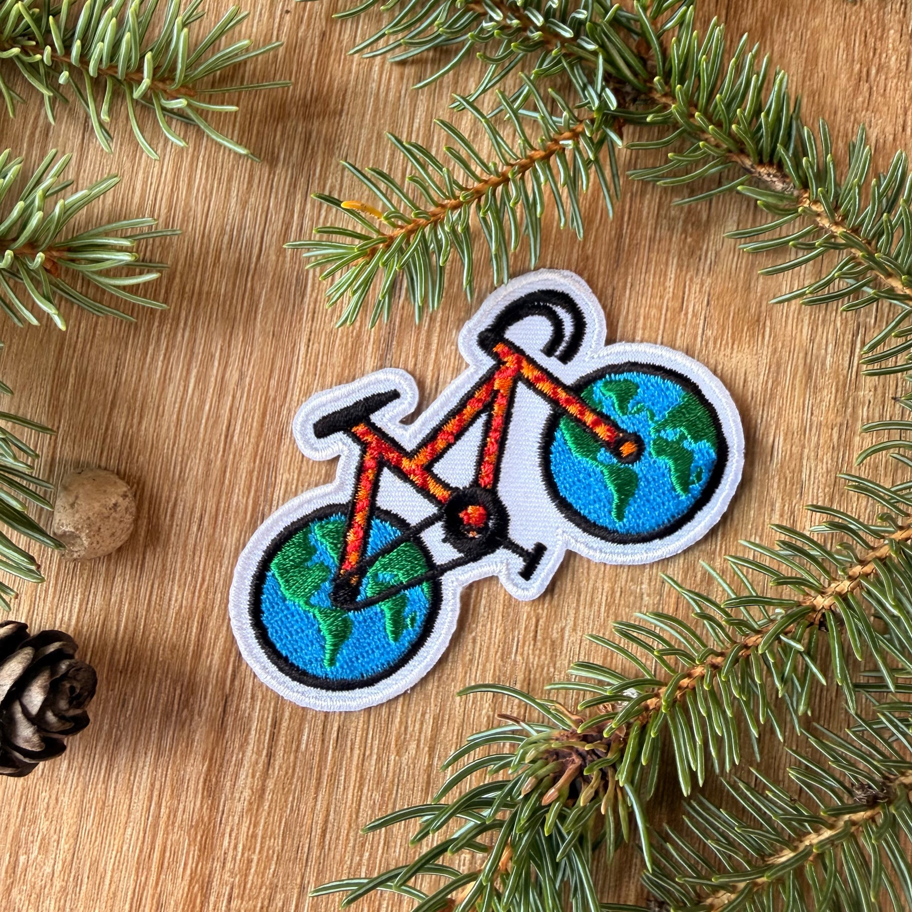 World Bike Embroidered Patch
