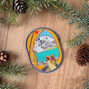 Love Camping Patch: Berg Lake Embroidered Patch