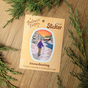Snowshoeing Sticker