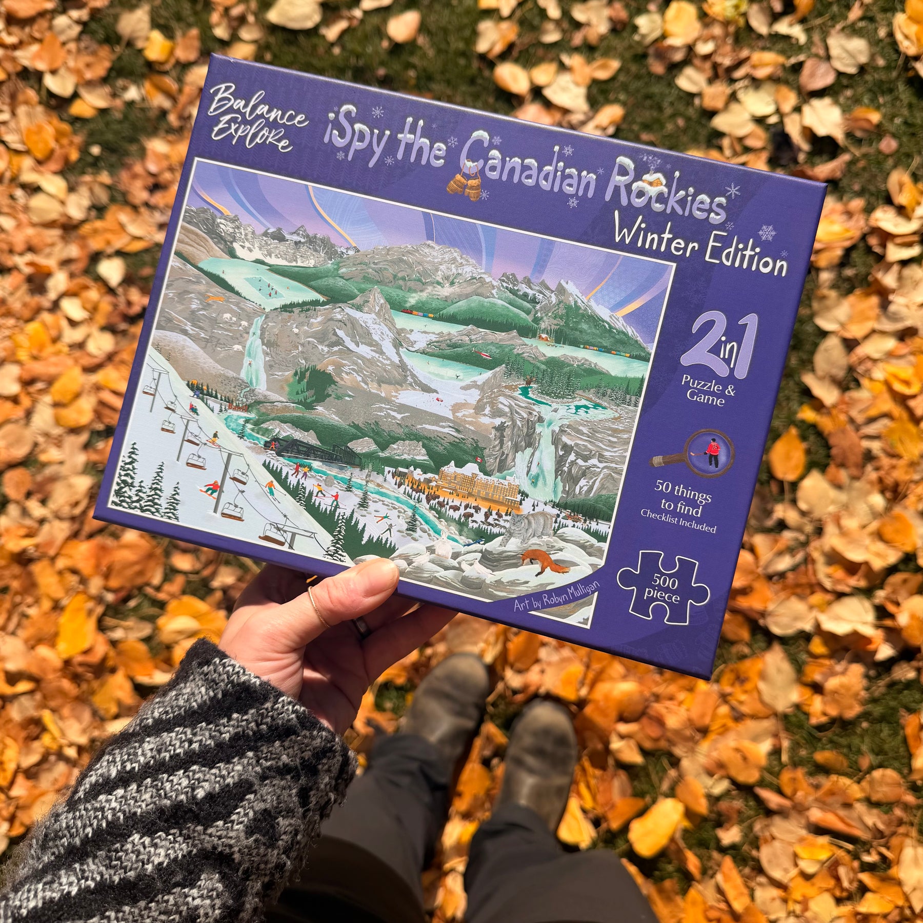 iSpy The Canadian Rockies - 500 Piece Puzzle - Winter Edition