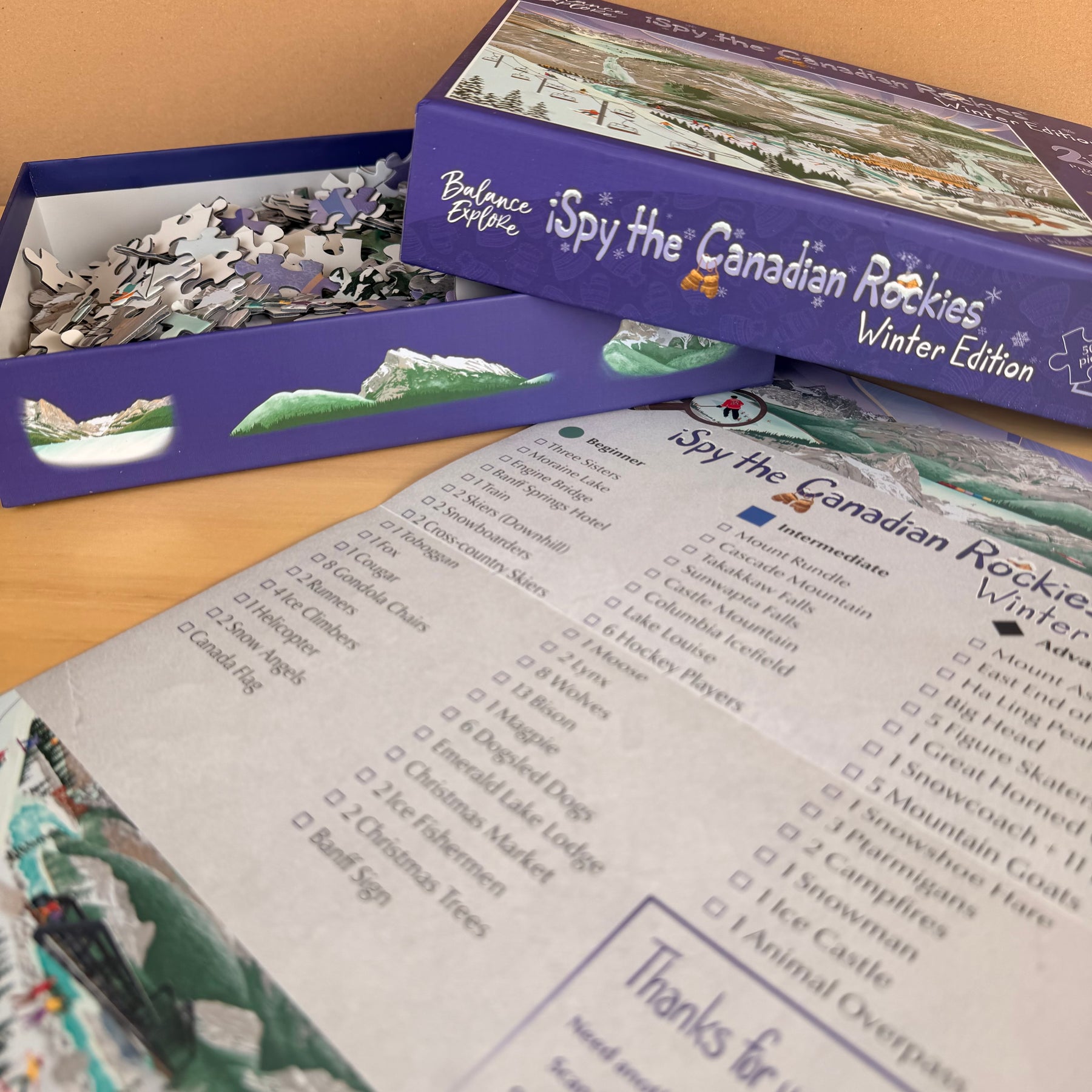 iSpy The Canadian Rockies - 500 Piece Puzzle - Winter Edition