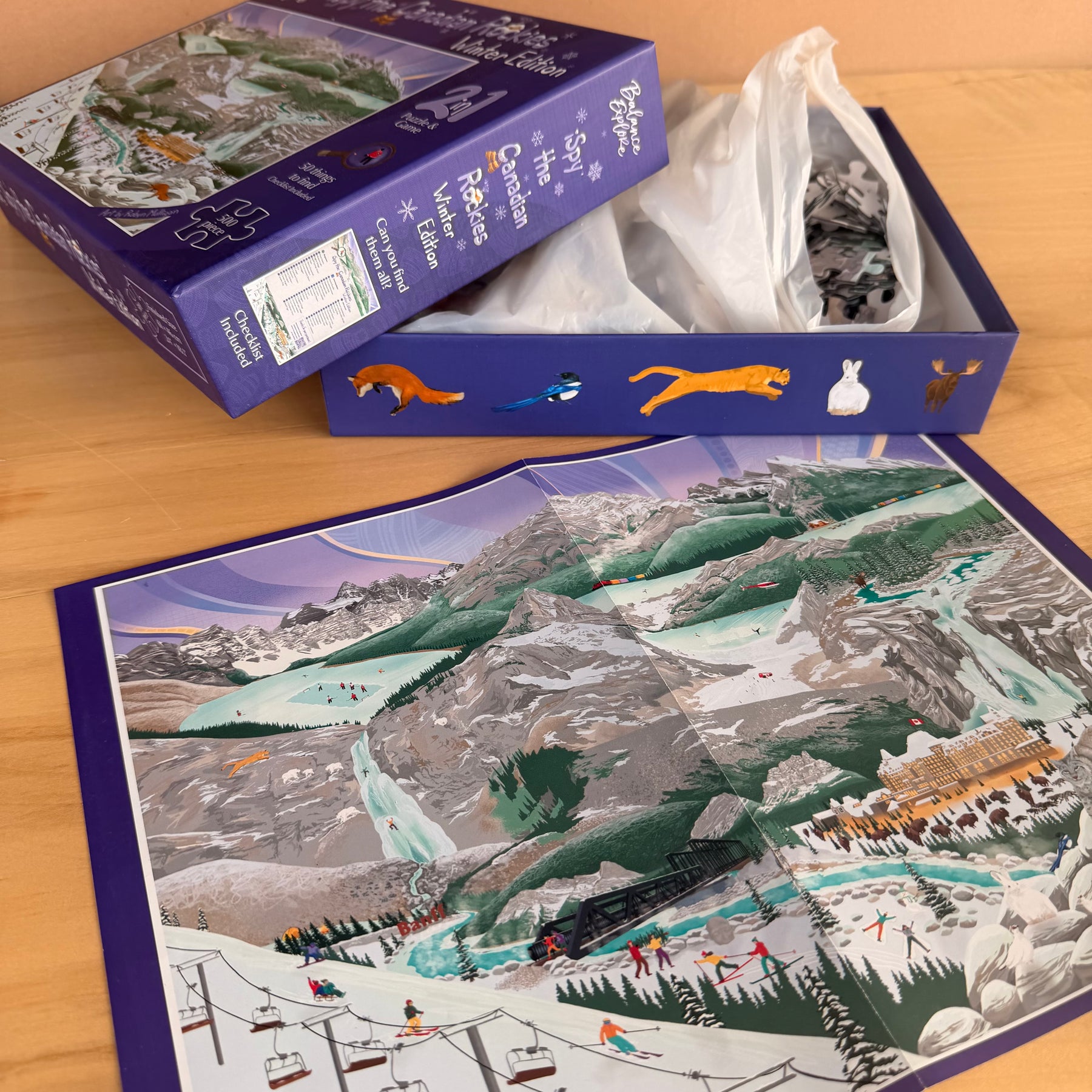 iSpy The Canadian Rockies - 500 Piece Puzzle - Winter Edition