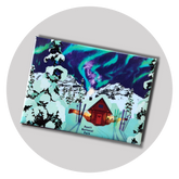 Banff Ski Hut Magnet
