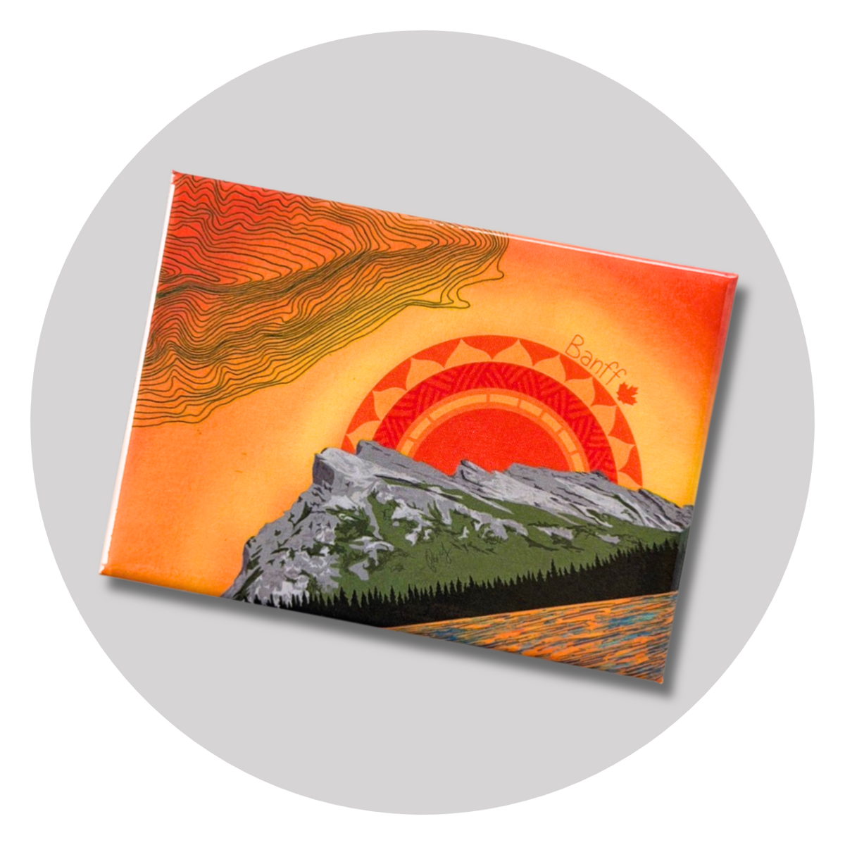 Rundle Mountain, Banff Magnet