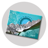 Moraine Lake Sun Magnet