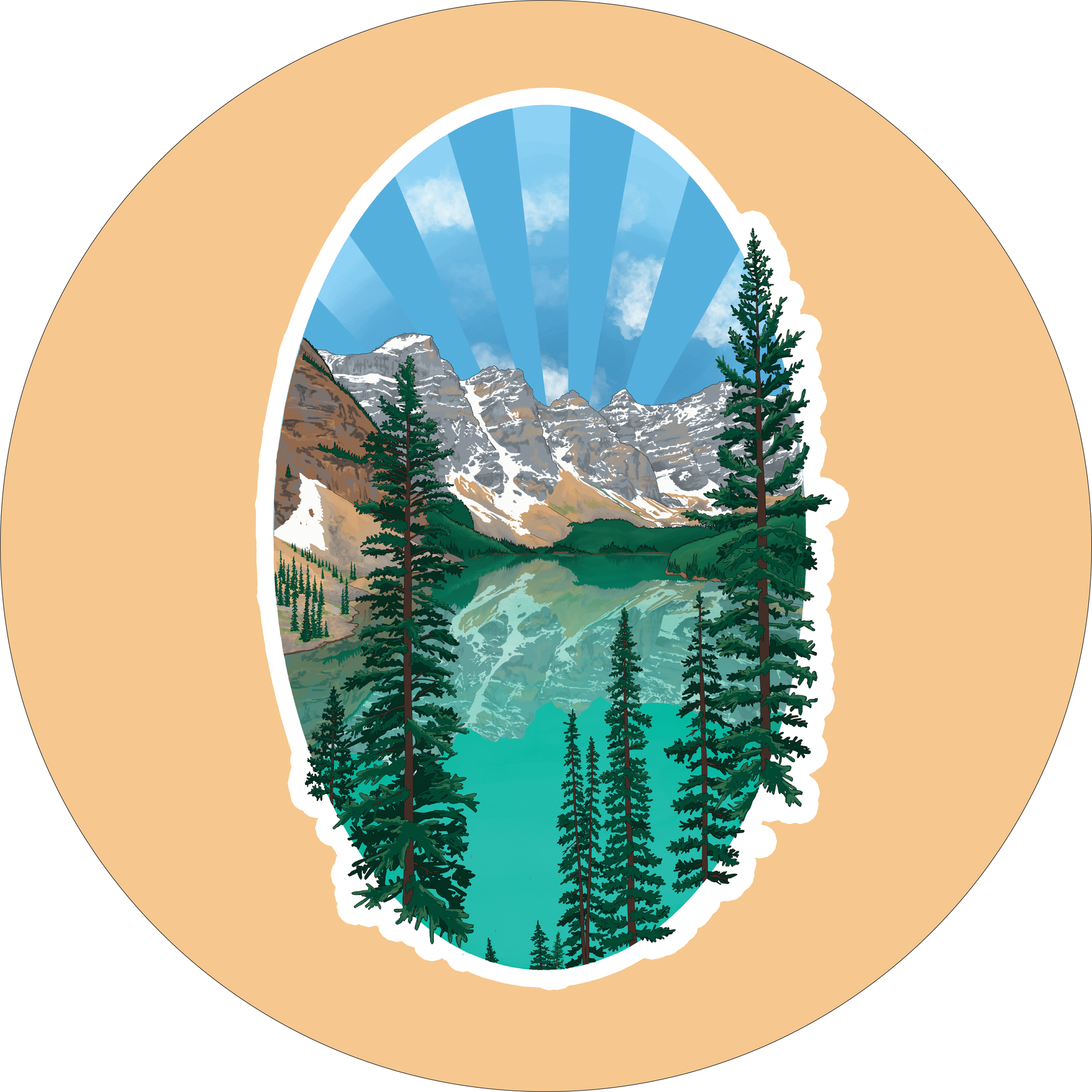 Moraine Lake Stickers
