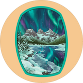 Three Sisters Northen Light Sticker