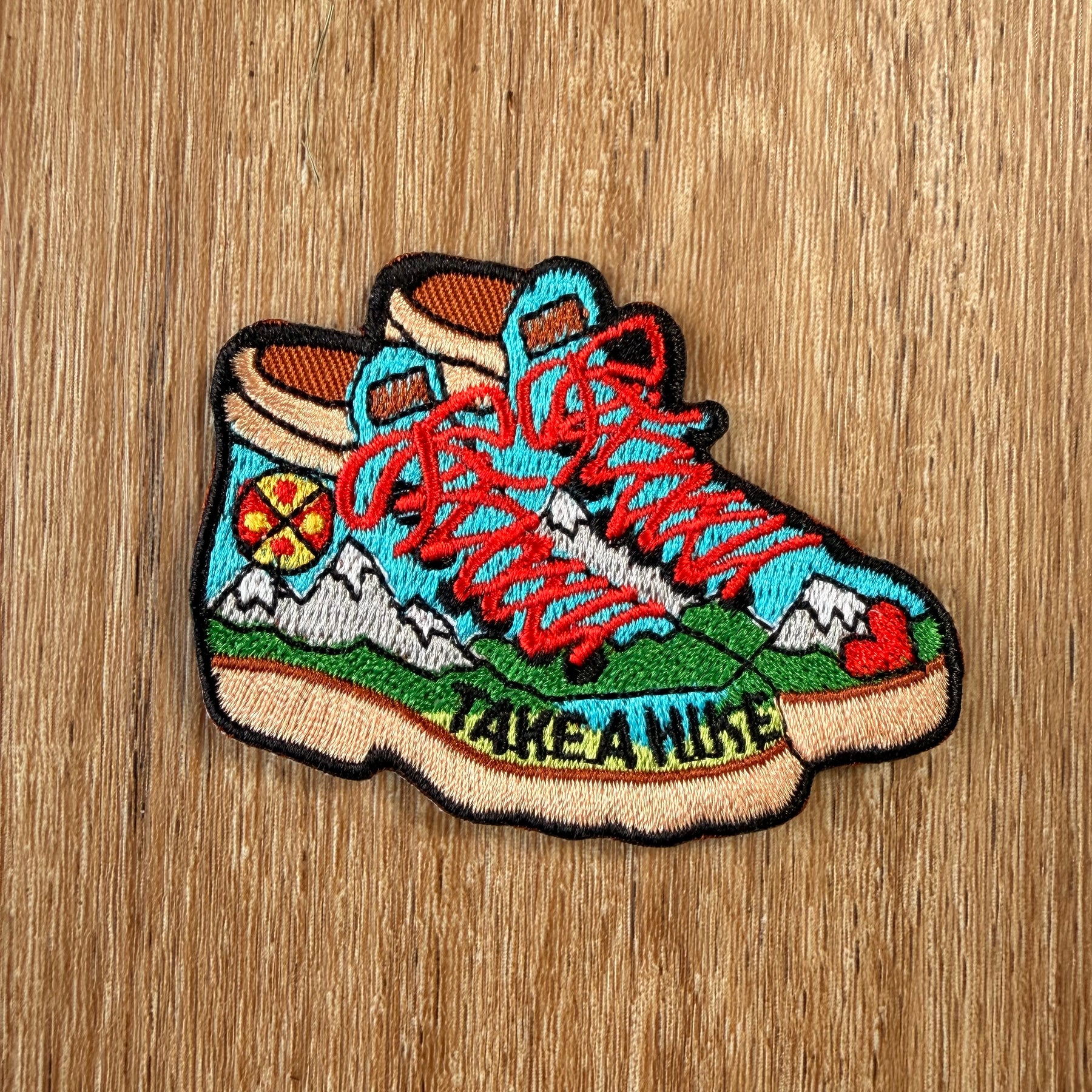 Take A Hike: Hiking Boot Embroidered patch