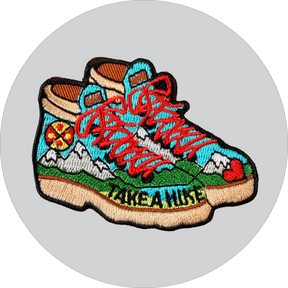Take A Hike: Hiking Boot Embroidered patch