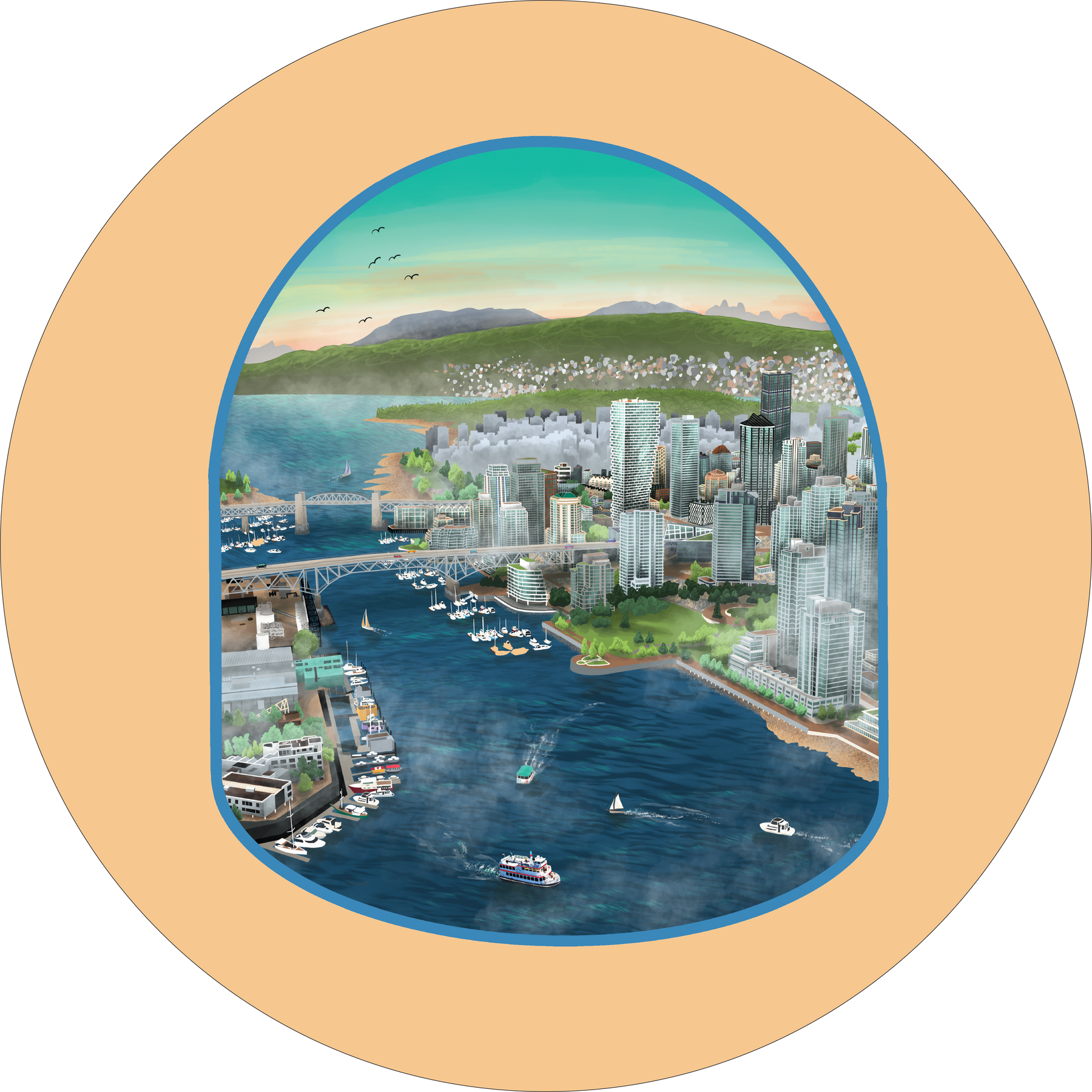Vancouver Harbour Sticker