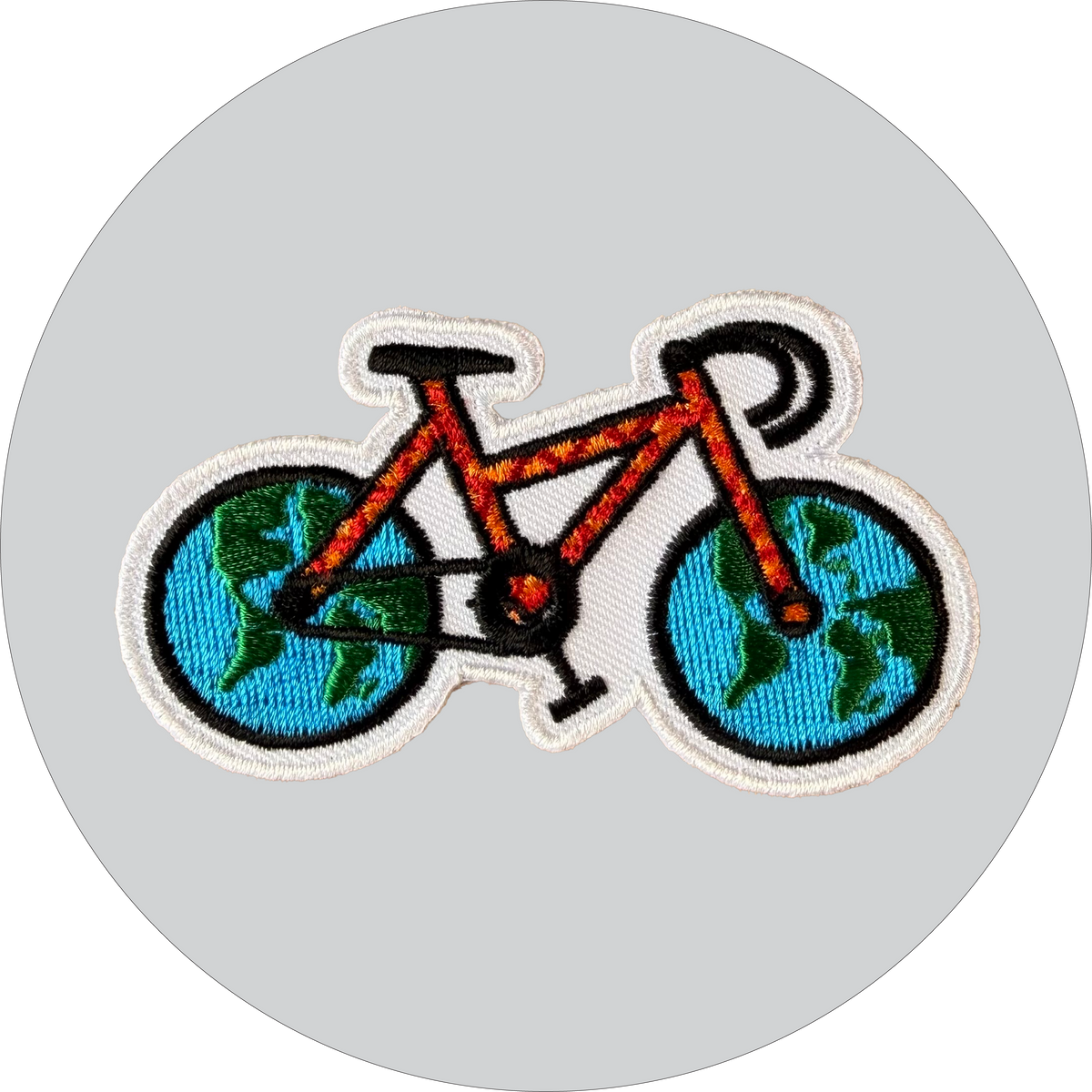 World Bike Embroidered Patch