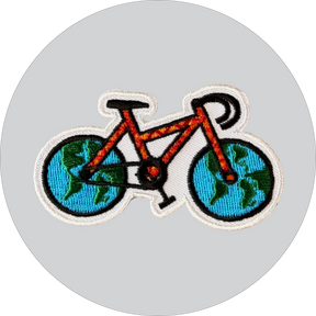 World Bike Embroidered Patch