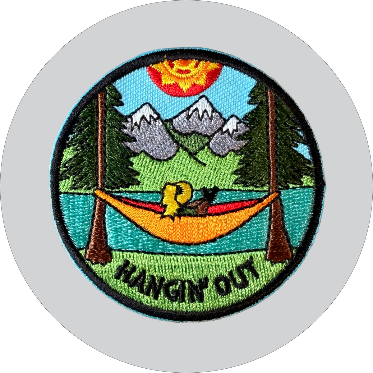 Hangin' Out Embroidered Patch