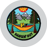 Hangin' Out Embroidered Patch