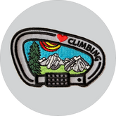 Love Climbing Embroidered Patch