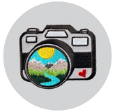Love Photography Embroidered Patch