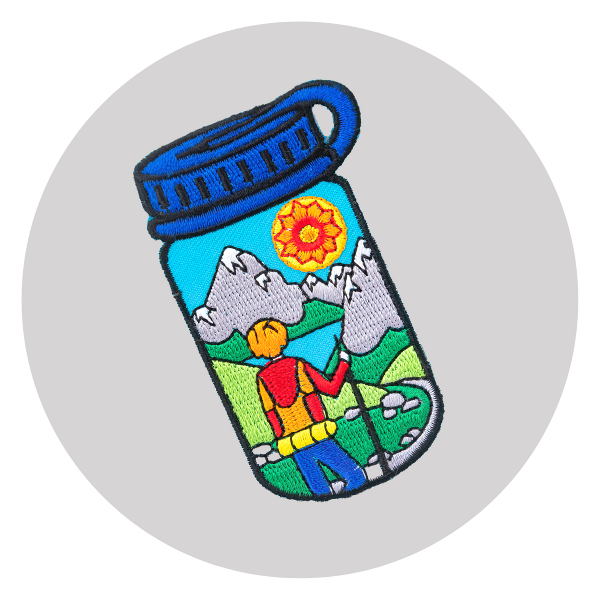 Water Bottle Patch: Hiker