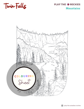 E-book: Colouring Book Play the Canadian Rockies ⌲ Printable