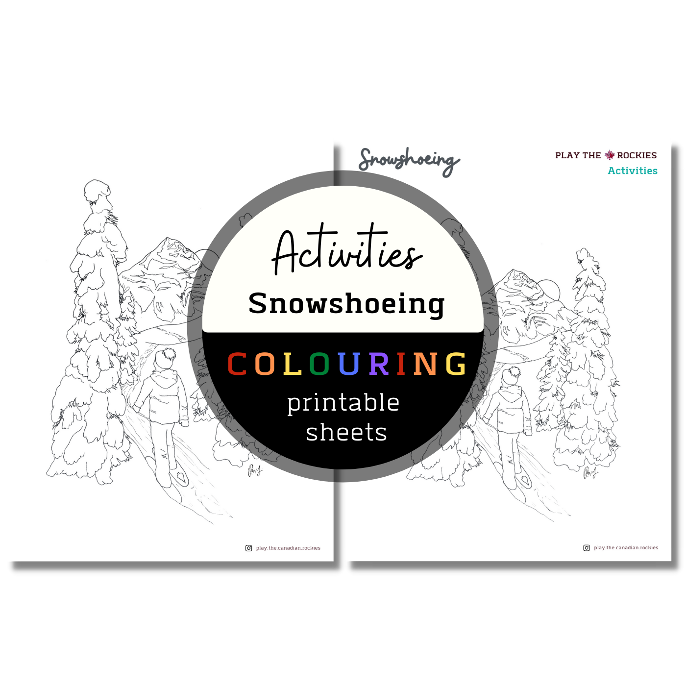 Set of 13 Activities Colouring Sheets ⌲ Printable