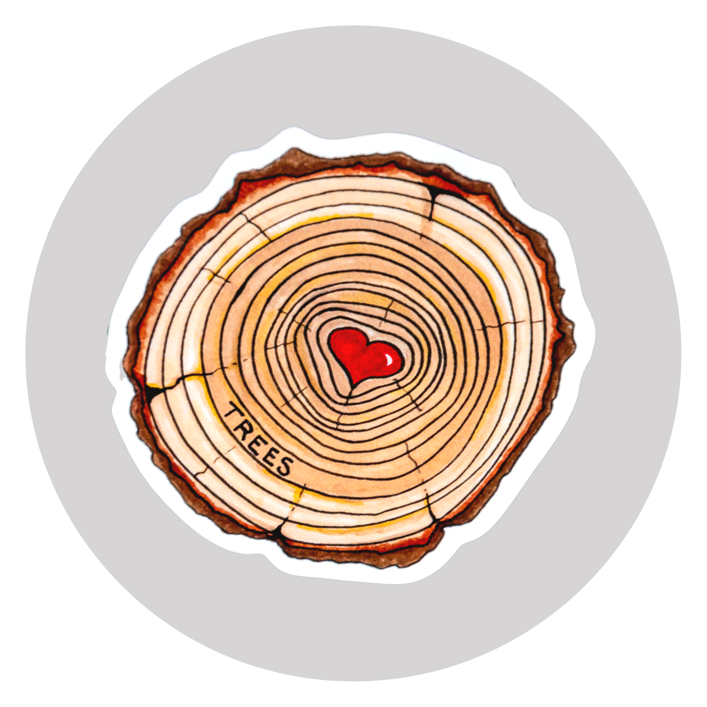 Love Trees Sticker ⌲ Small 2.25"x2.25"