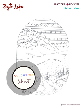 E-book: Colouring Book Play the Canadian Rockies ⌲ Printable