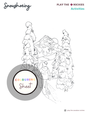 E-book: Colouring Book Play the Canadian Rockies ⌲ Printable