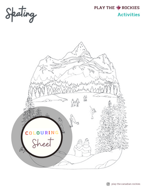 E-book: Colouring Book Play the Canadian Rockies ⌲ Printable