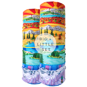 Set of 2: Junior + Adult Rainbow Rockies Panorama Buff ⌲ LIMITED EDITION