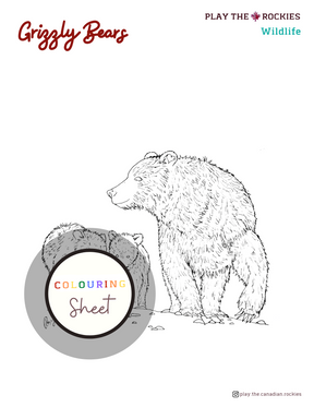 E-book: Colouring Book Play the Canadian Rockies ⌲ Printable