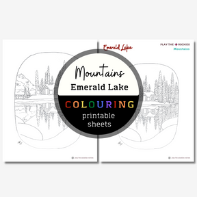 Set of 13 Mountains Colouring Sheets ⌲ Printable