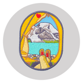 Love Camping Patch: Berg Lake