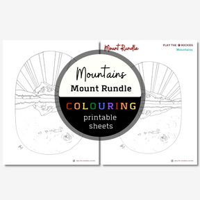 Set of 13 Mountains Colouring Sheets ⌲ Printable