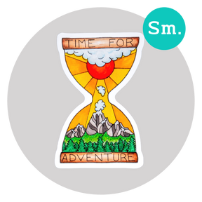 Time for Adventure Sticker ⌲ Small 2.25 "x1.75"