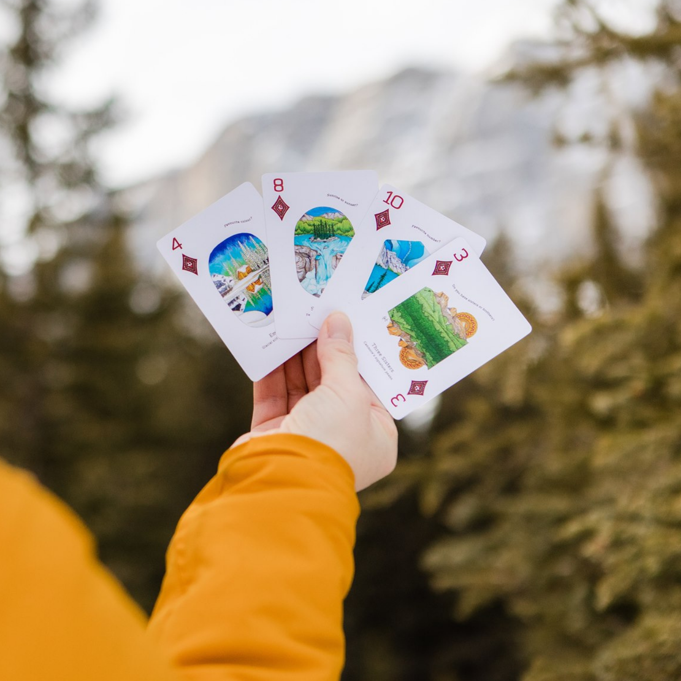 Set of 2 Decks of Playing Cards - Play the Canadian Rockies