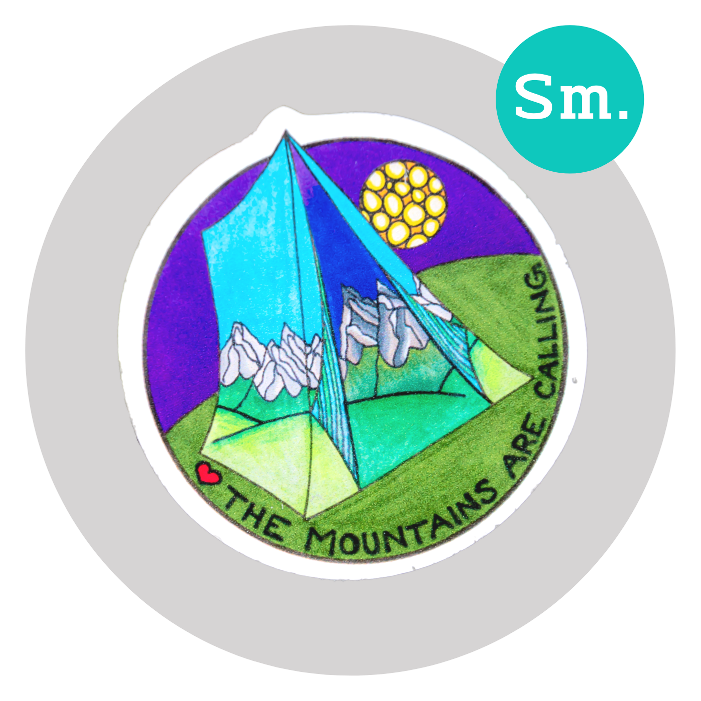 Mountains Are Calling Sticker ⌲ Small 2.25"x2.25"