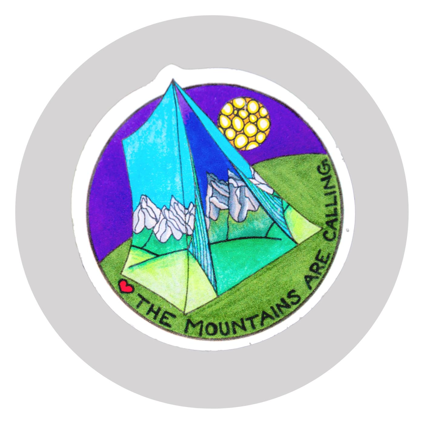 Mountains Are Calling Sticker ⌲ Small 2.25"x2.25"