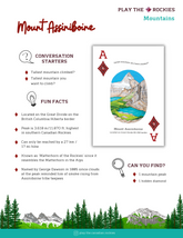 1 Ace - Mount Assiniboine - Mountains - Information Sheet
