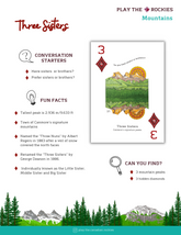 3 Three Sisters - Mountains - Information Sheet
