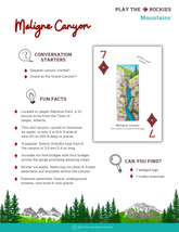7 Maligne Canyon - Mountains - Information Sheet