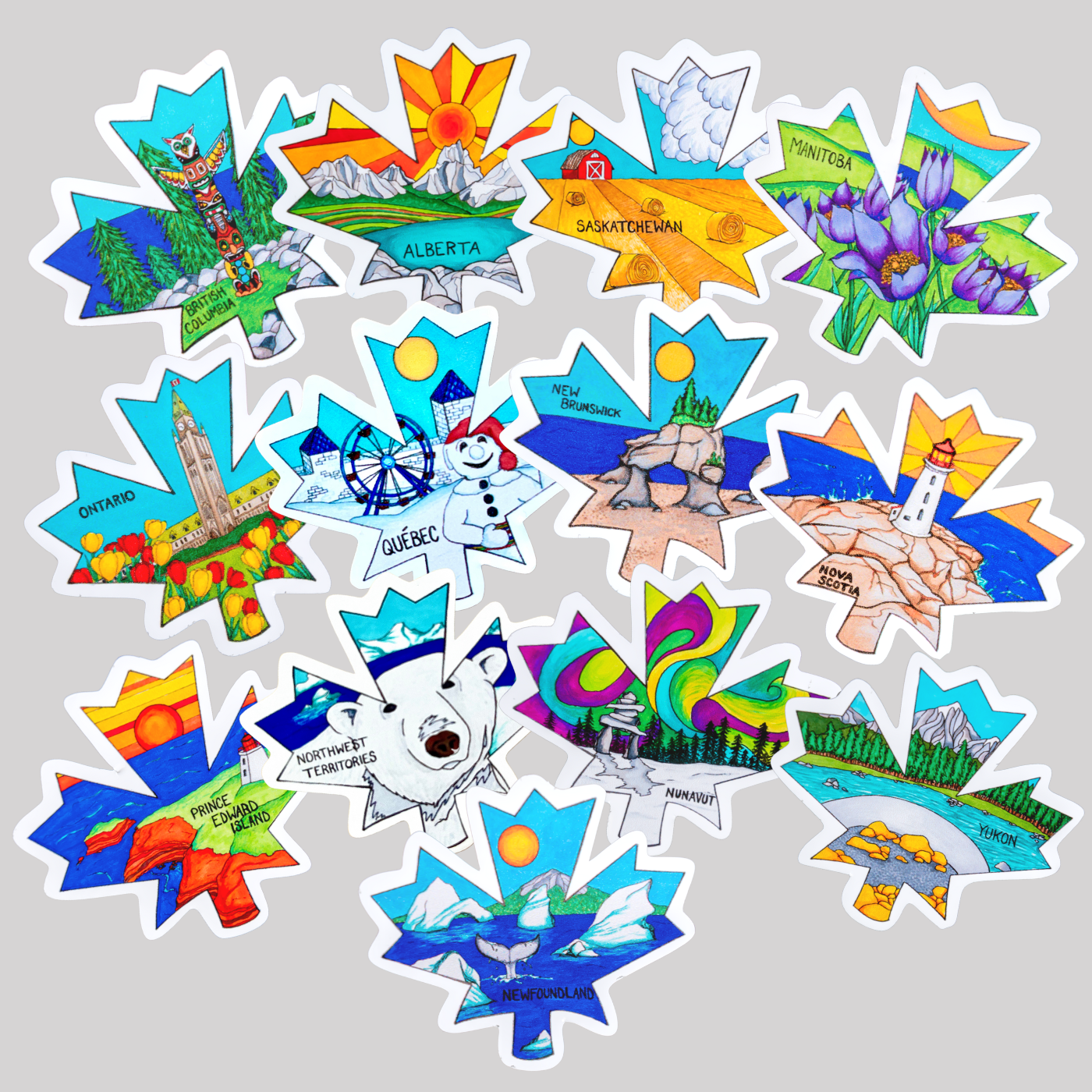 Your Choice: Explore Canada Stickers ⌲ Small 2" x 2"