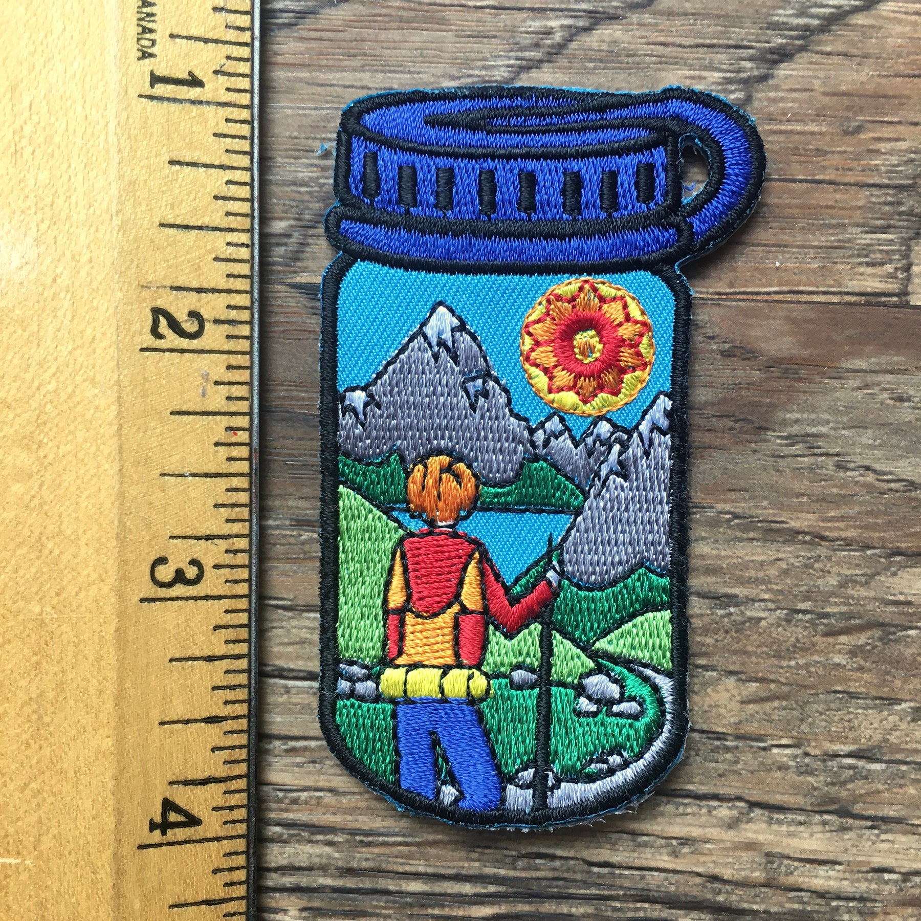 Water Bottle Patch: Hiker